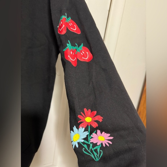 RSQ x Smiley Smile More Black Mens Hoodie Sz Medium - Picture 6 of 9